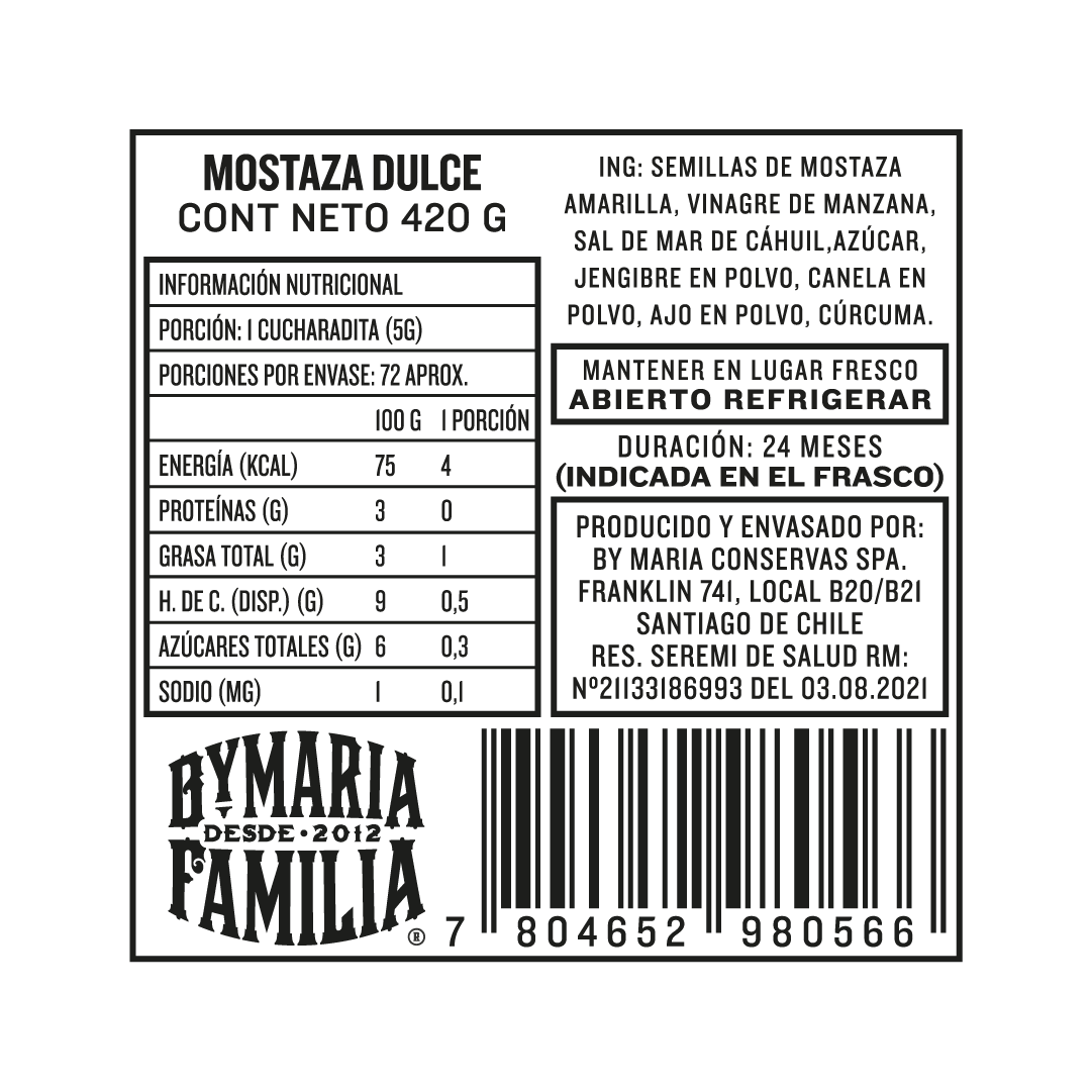 Mostaza Dulce