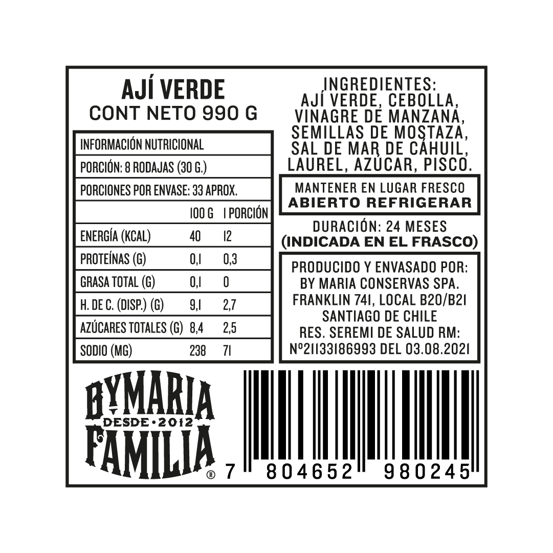 Ají Verde XL