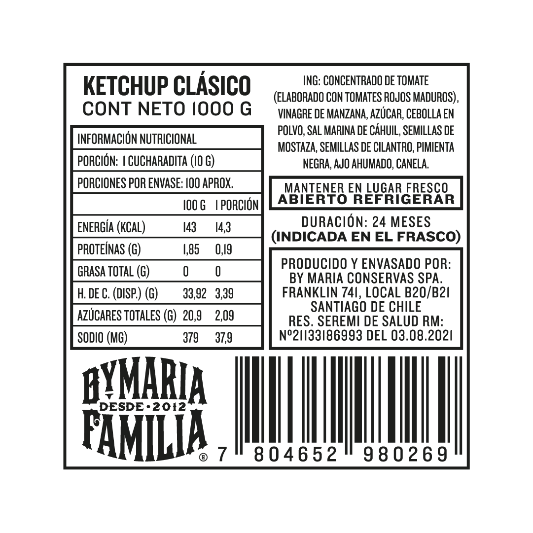 Ketchup Clásico XL