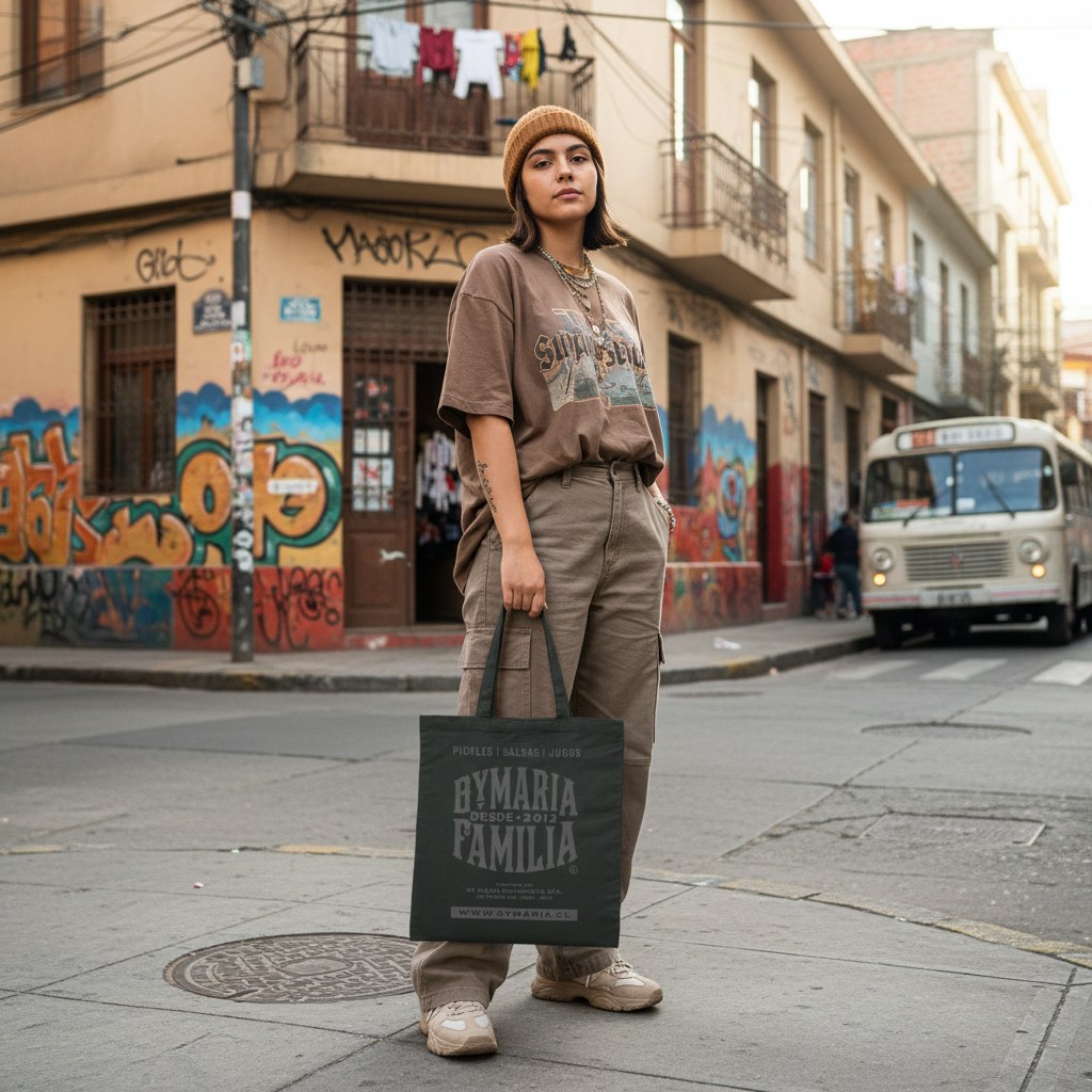 Tote By María Negro con Fuelle